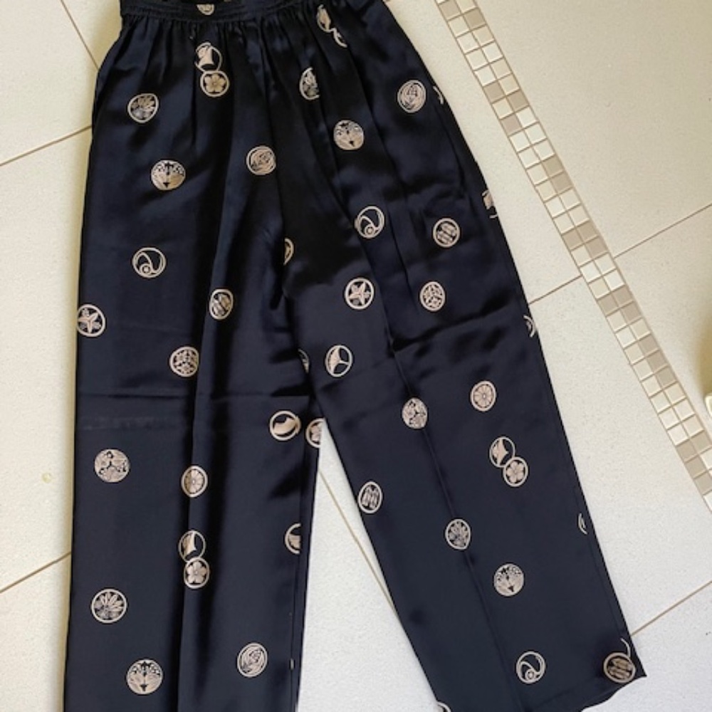 Ann Namba Silk Pants XL EUC